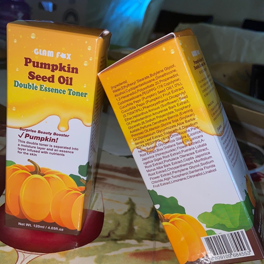 Korean beauty products.Pumpkin seed oil double essence toner. 120ml/4.05 do. Oz